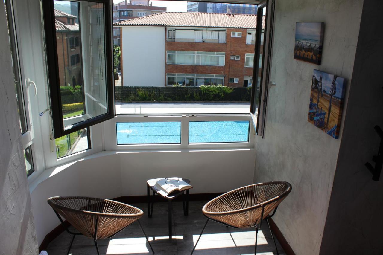 Apartamentos Zarautz Playa, Con Piscina Y Garaje Luaran gambar