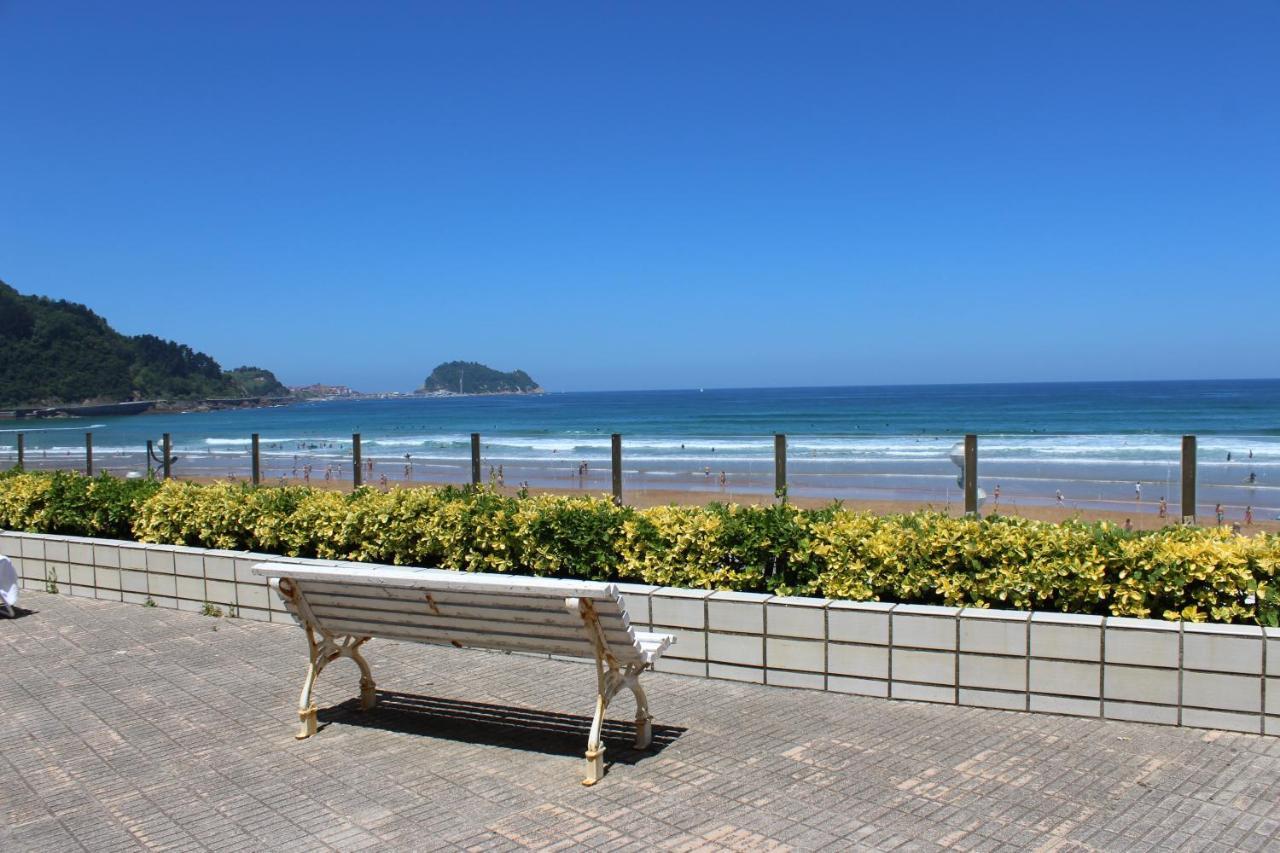 Apartamentos Zarautz Playa, Con Piscina Y Garaje Luaran gambar